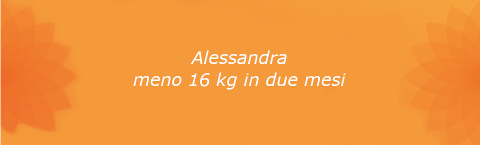 alessandra meno 16 kg in 2 mesi